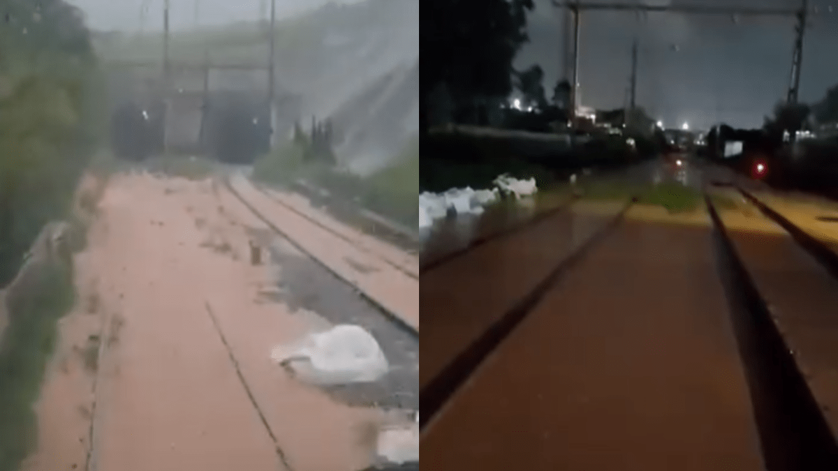 Alagamento na Linha 7-Rubi causa lentidão nos trens em SP