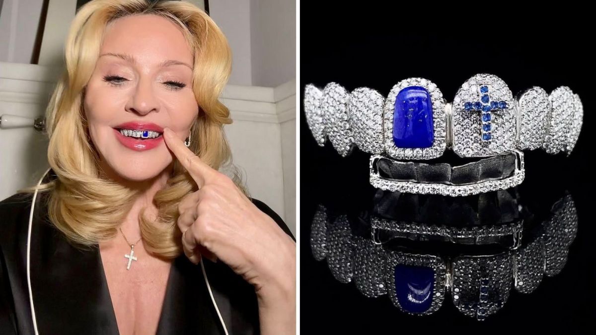 Brasileira assina joia dental de diamantes usada por Madonna