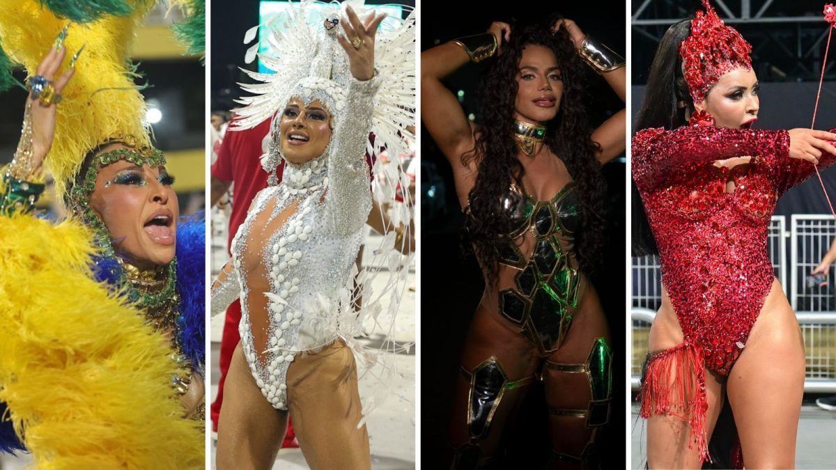 Carnaval 2026: musas e rainhas brilham em ensaios do Rio e de São Paulo