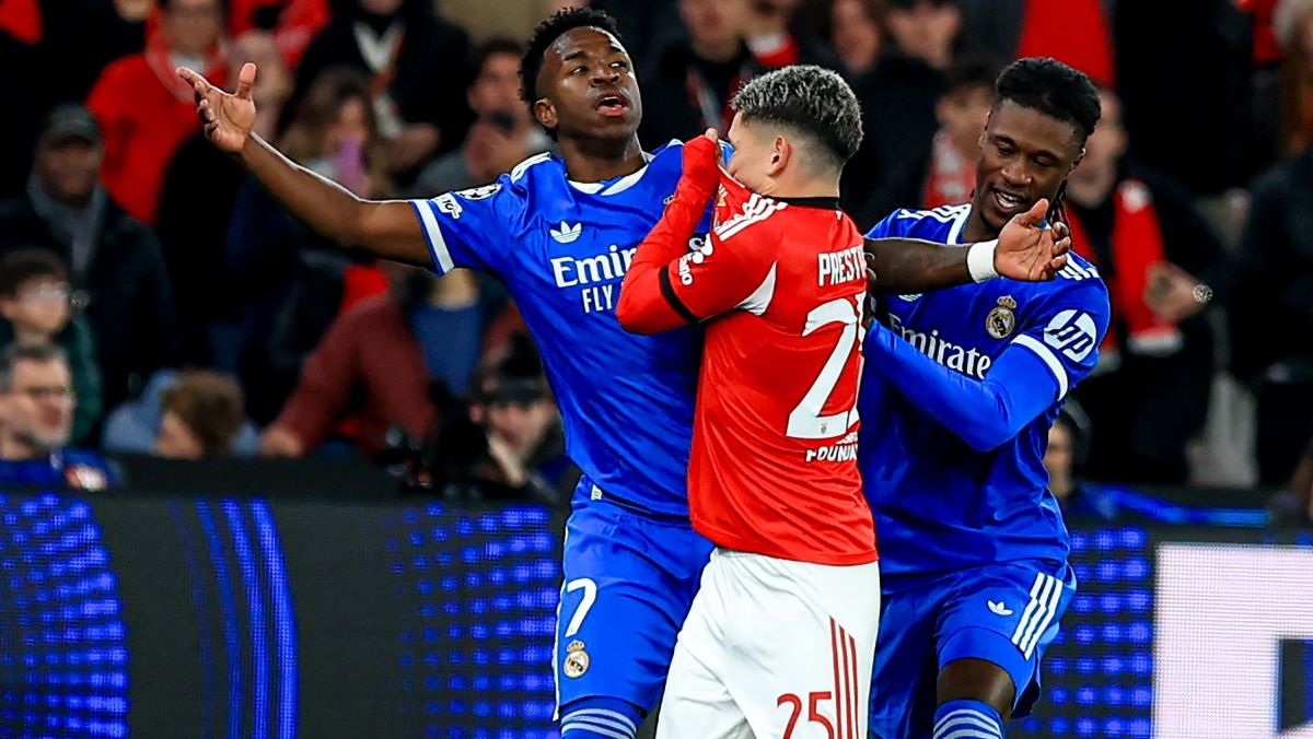 Champions: Real Madrid vence Benfica com gol de Vini Jr., que acusa racismo