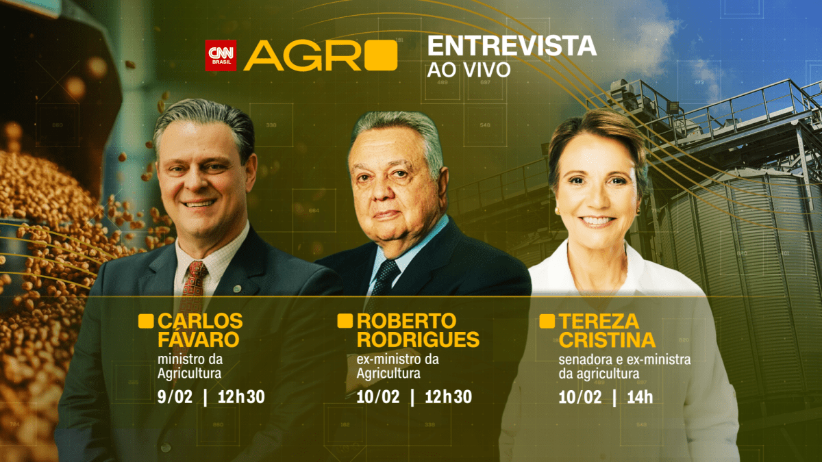 Favaro, Rodrigues e Tereza: entrevistas de peso marcam estreia do CNN Agro
