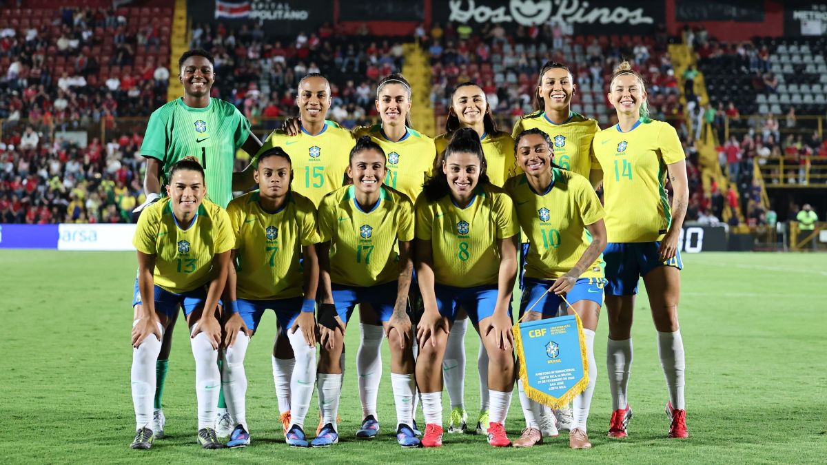 Futebol feminino: Brasil goleia Costa Rica em amistoso