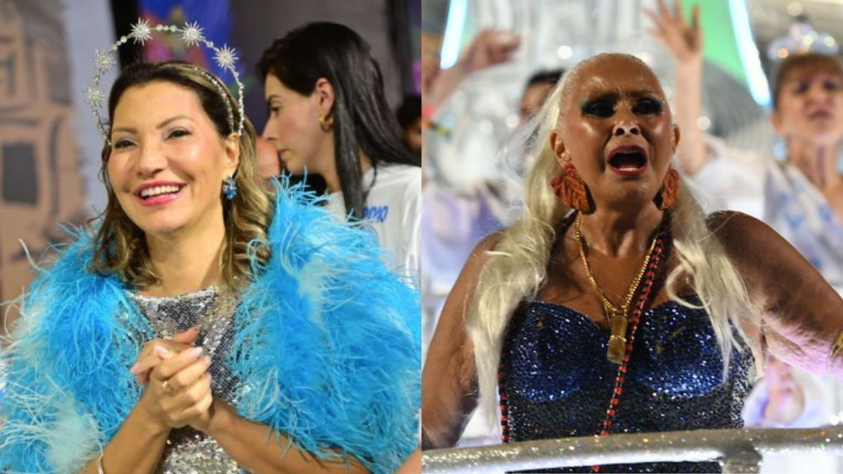 Janja fica no camarote e é substituída por Fafá de Belém em desfile no Rio