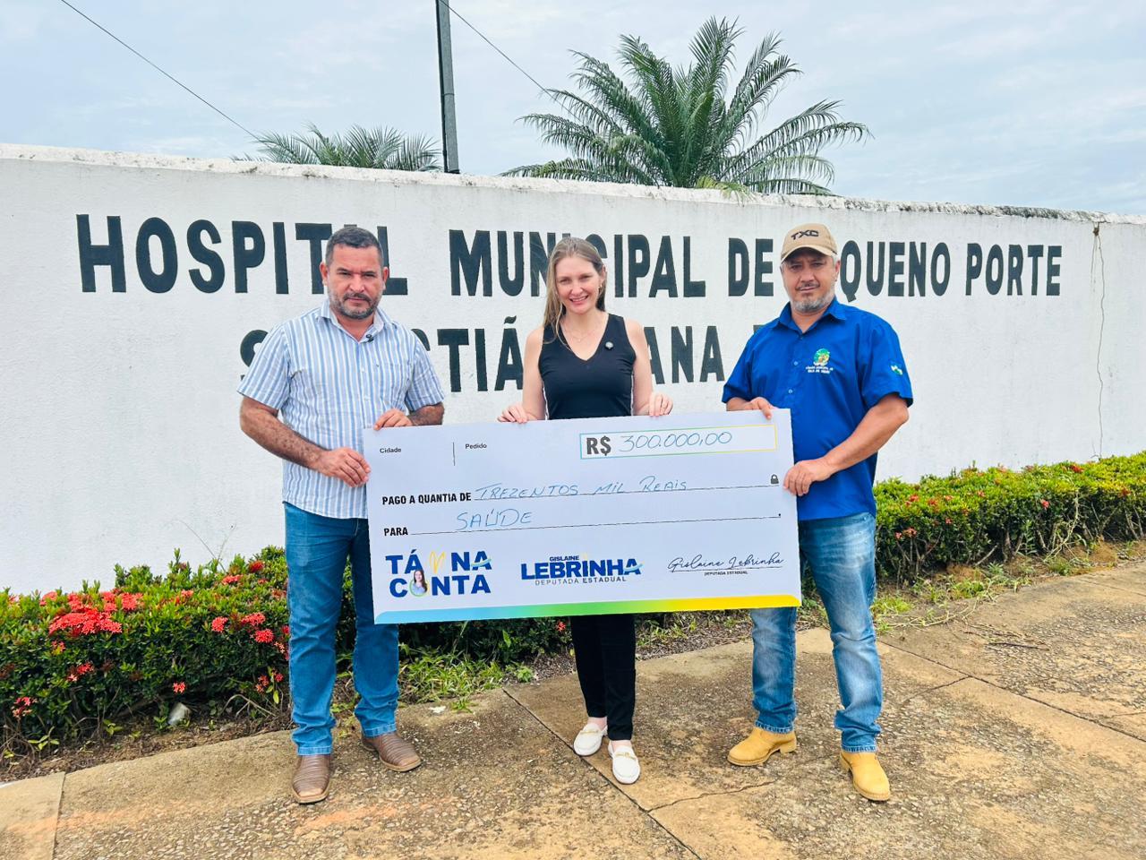 Mandato de Gislaine Lebrinha garante R$ 300 mil para saúde municipal do Vale do Anari