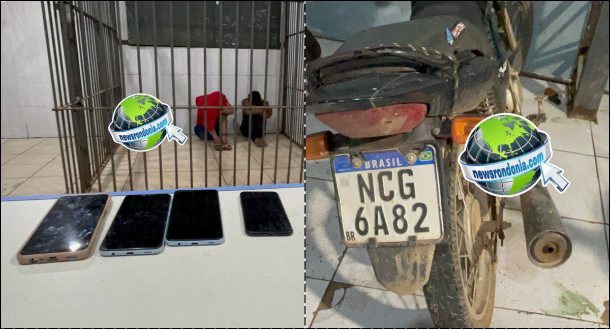 Roubo na zona leste: dupla é detida em Porto Velho