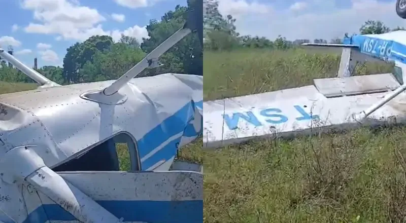 Avião cai e deixa dois mortos na capital