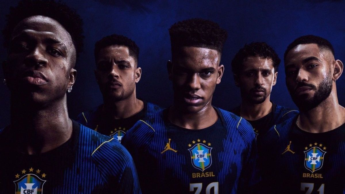 CBF e Jordan apresentam a camisa azul da Seleção para a Copa; veja fotos