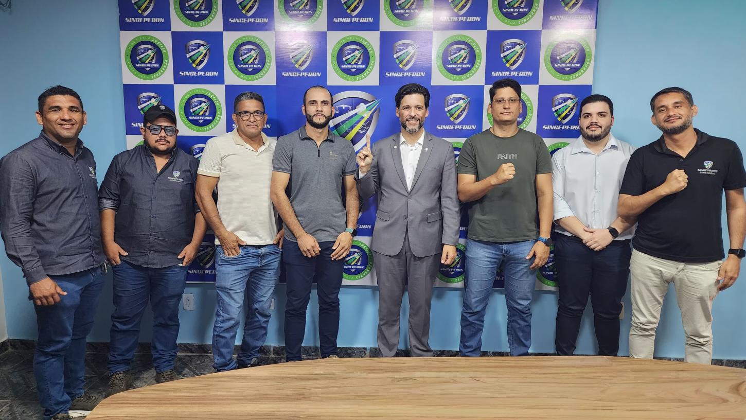 Delegado Camargo se reúne com SINGEPERON e reforça defesa da Polícia Penal de Rondônia