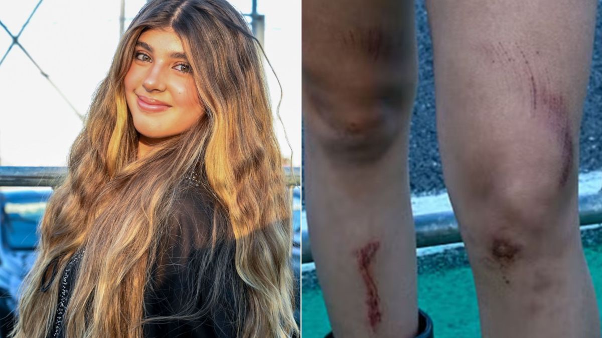 Grazi Massafera entrega tombo da filha no Lollapalooza: “Se ralou toda”
