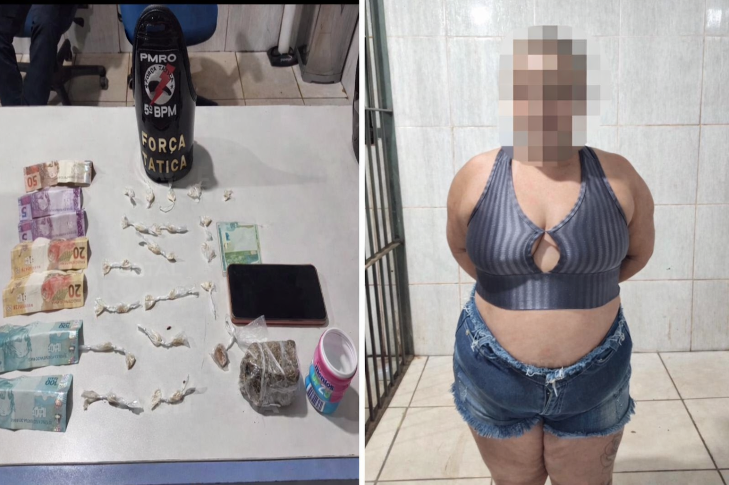 Mulher é presa por tráfico de drogas e uso de documento falso em Porto Velho