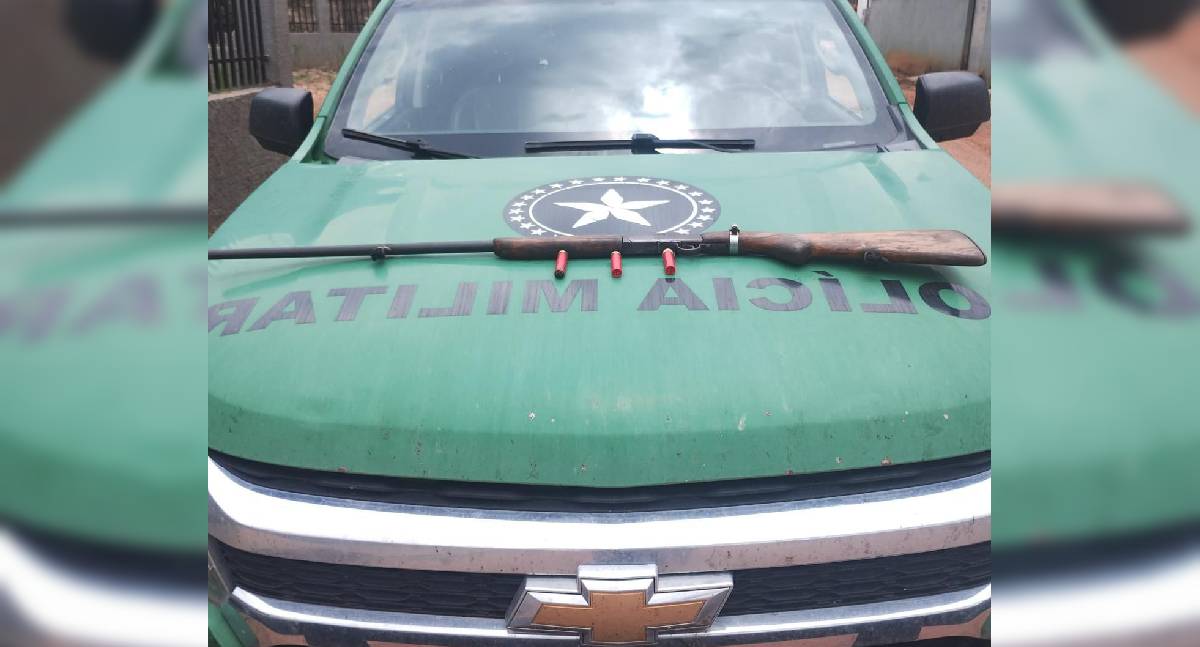 Polícia Militar apreende arma ilegal e detém homem em Vista Alegre do Abunã