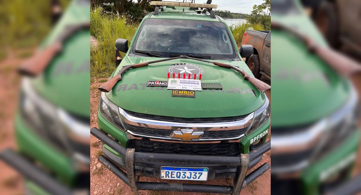 Polícia Militar apreende armas de fogo na Reserva São Lourenço