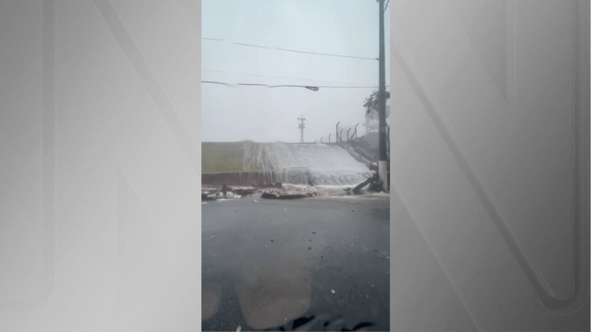 Vídeo: muro do Aeroporto de Congonhas desaba após fortes chuvas