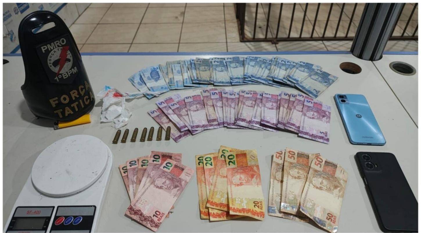 Dupla é detida com drogas e munições na região da rodoviária de Porto Velho