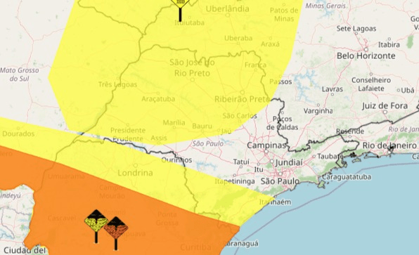 Inmet emite alertas de “baixa umidade” e “tempestades” para SP