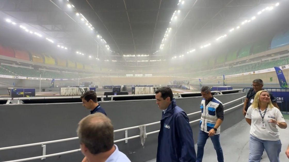 Pista do Velódromo não foi impactada por incêndio no RJ
