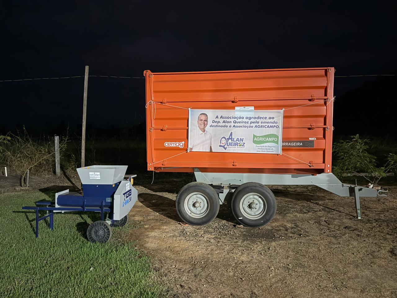 Deputado Alan Queiroz entrega R$ 253 mil em equipamentos agrícolas para fortalecer produção rural em São Francisco do Guaporé