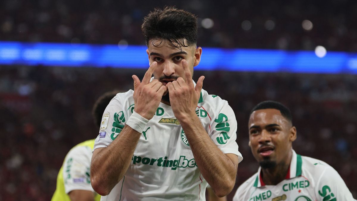 Flaco López abre o placar pro Palmeiras diante do Flamengo; veja