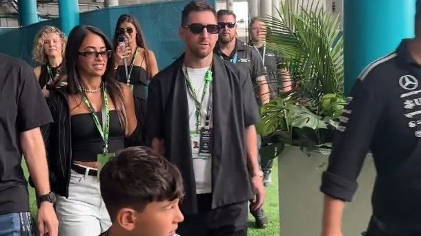 Lionel Messi vai ao GP de Miami acompanhado da família; veja