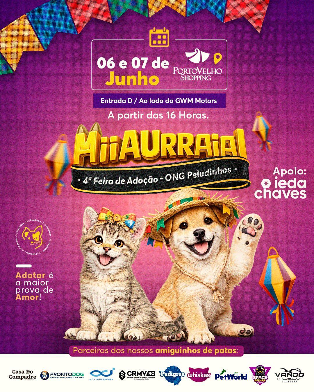 ONG Peludinhos promove evento de adoção e conscientização animal em Porto Velho