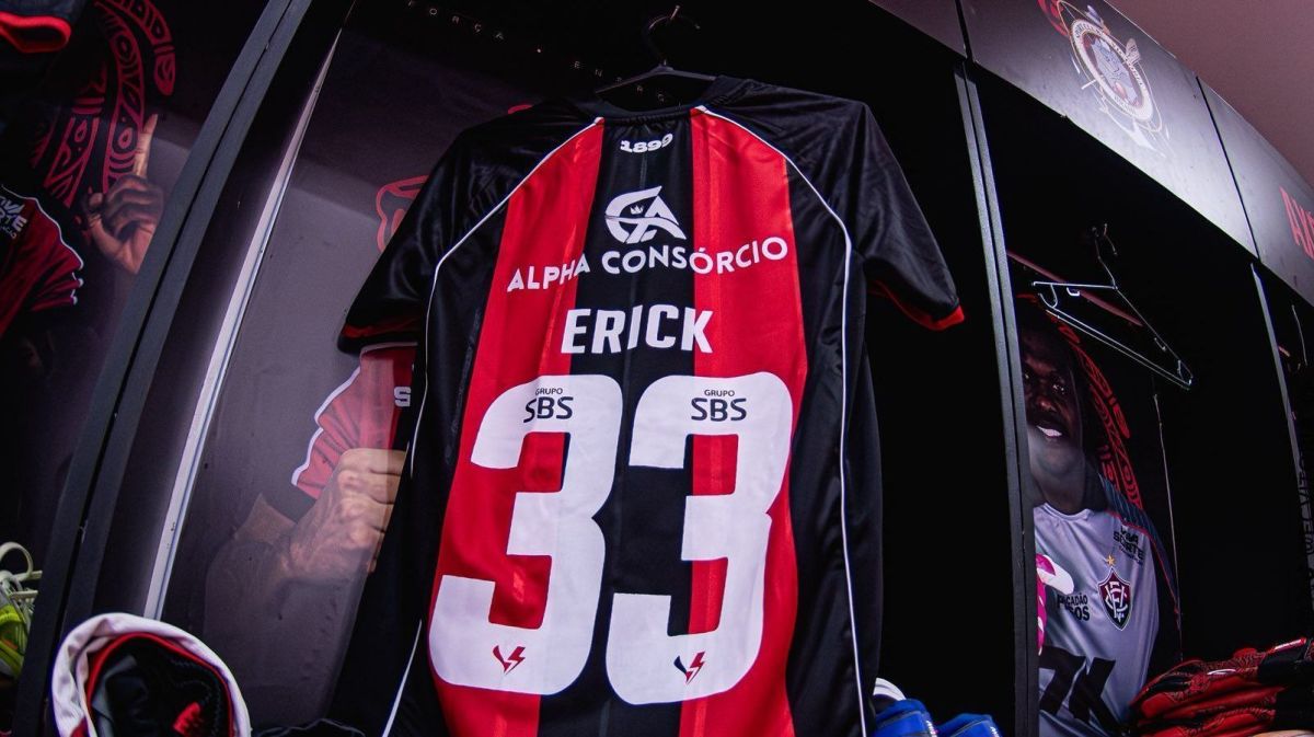 Vitória abre o placar diante do Flamengo com golaço de Erick; veja