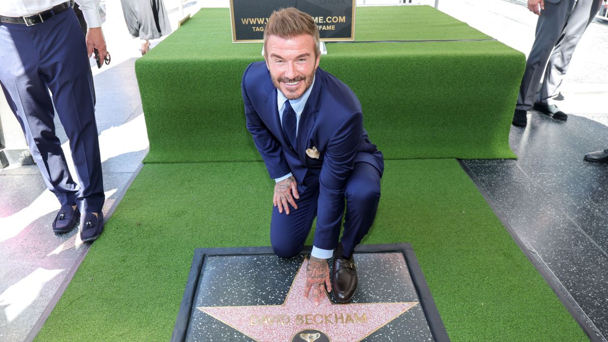 David Beckham recebe estrela na Calçada da Fama em Los Angeles