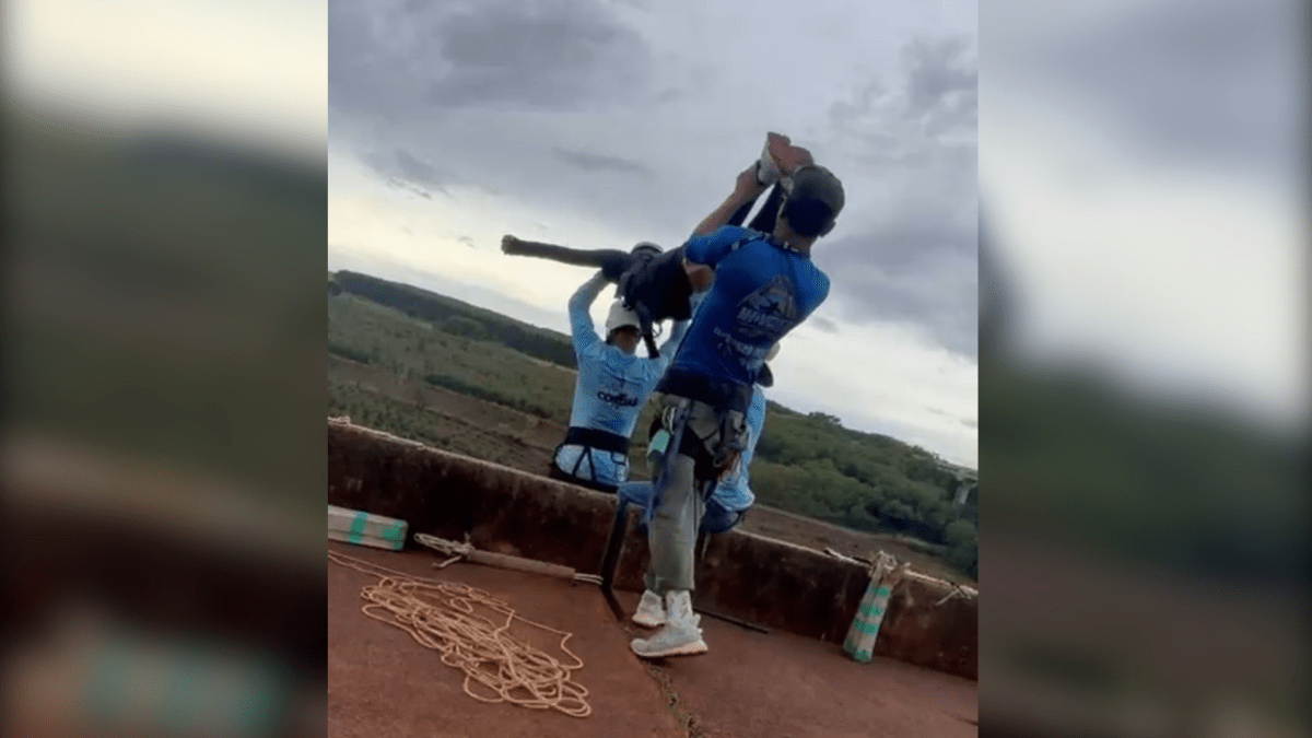 Funcionário tirou câmera de morta em rope jump após queda, diz testemunha