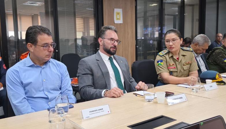 MPRO discute prevenção a incêndios e possíveis impactos do super El Niño em Rondônia durante reunião no TCE