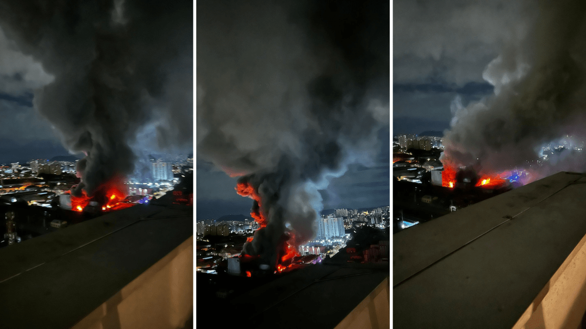 SP: Circulação da Linha 7-Rubi é afetada após incêndio em galpões na Lapa