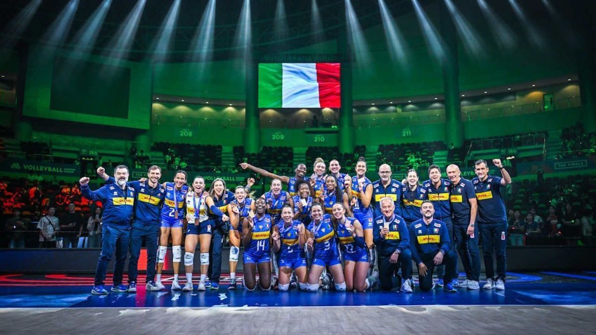 Após perder para o Brasil, Itália vence China e conquista o bronze na VNL