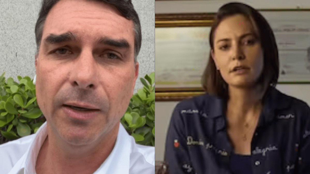 Sem citar Michelle, Flávio fala em pessoas que querem “boicotar” campanha