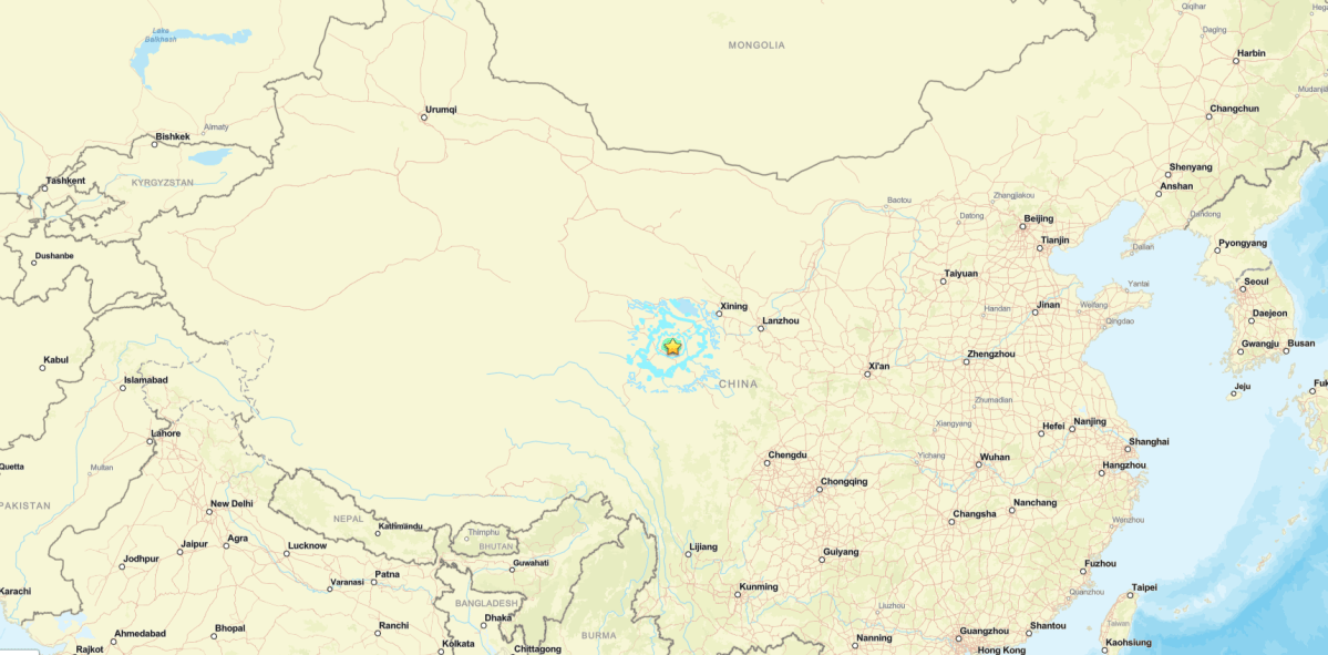 Terremotos atingem província no noroeste da China