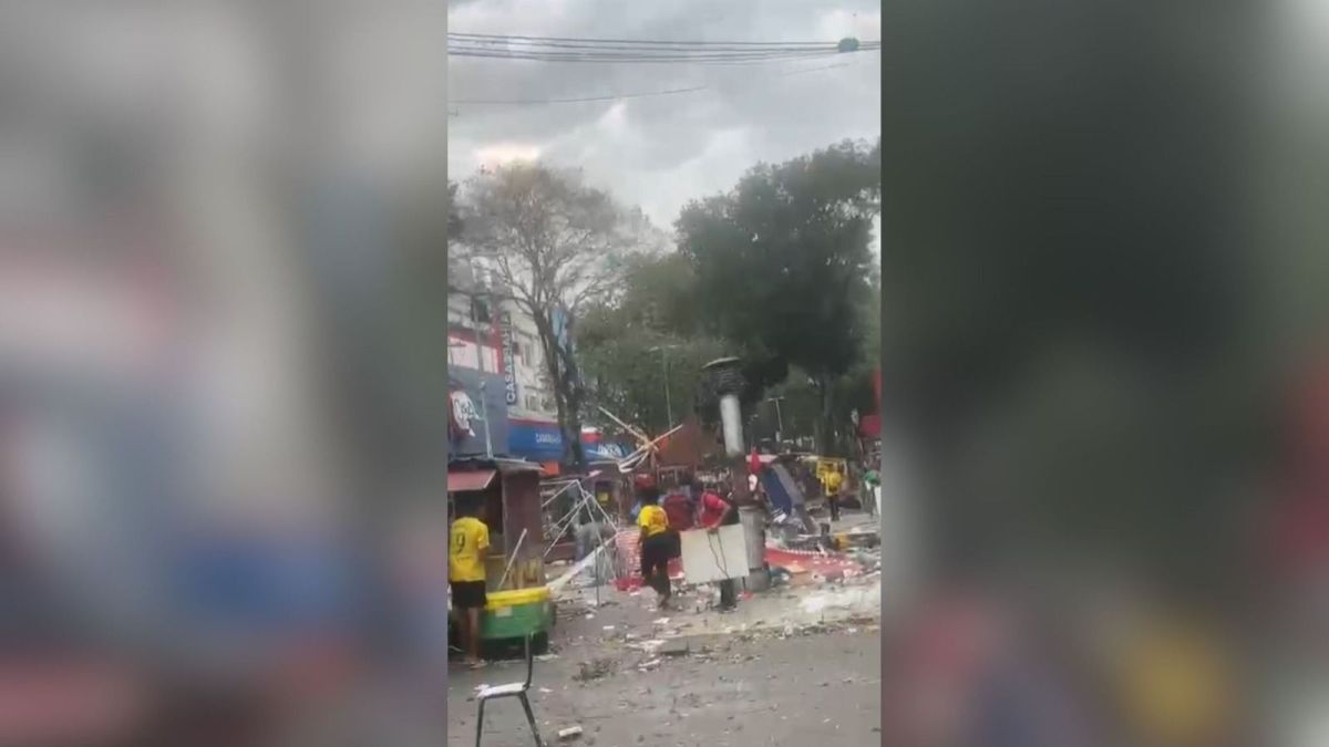 Ventos acima de 100 km/h causam destruição e apagão no RJ; veja imagens