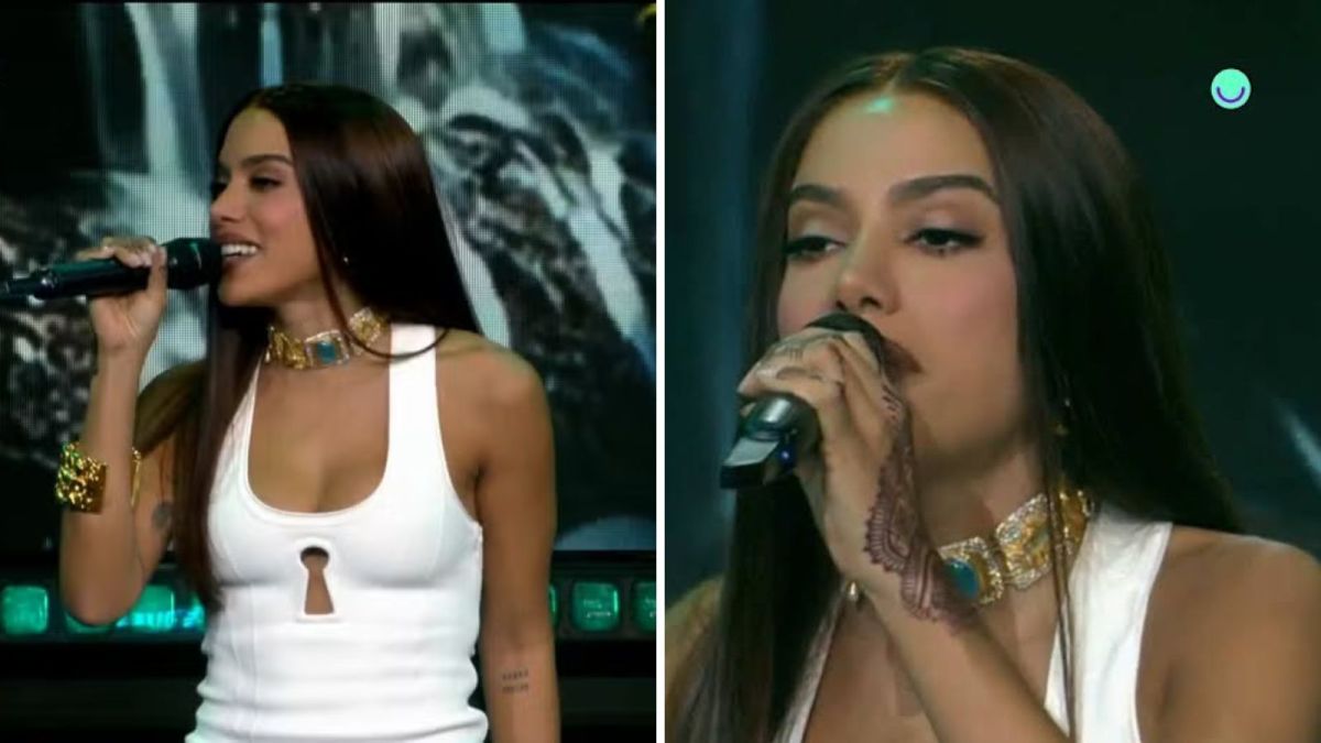 Anitta usa look grifado em estreia como conselheira do “Estrelas da Casa”