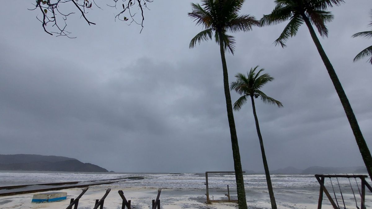 Ciclone-bomba: Santos registra rajadas de vento de mais de 100 km/h