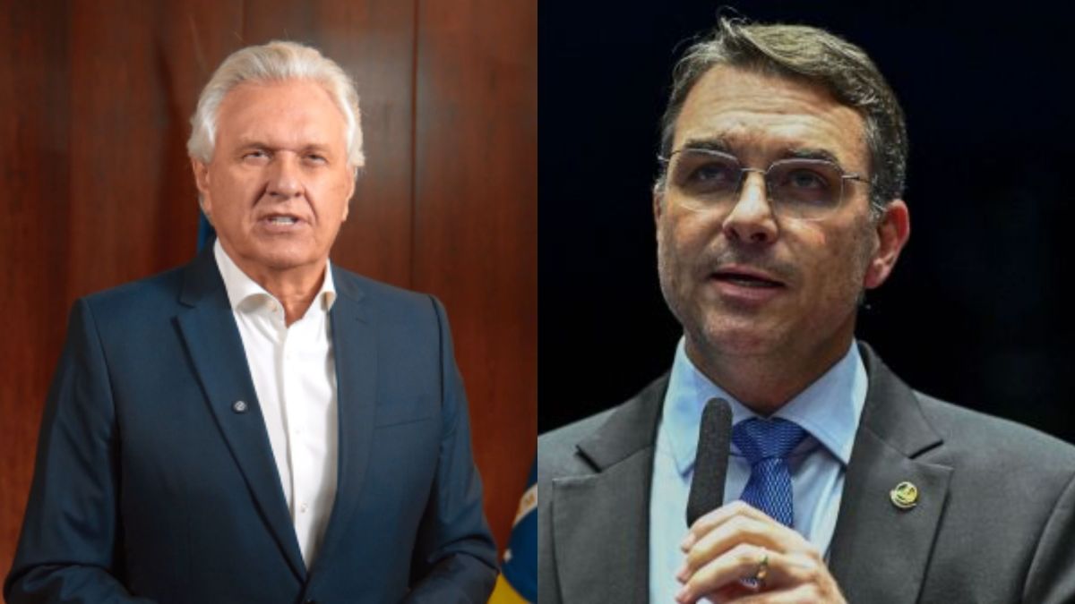 Currículo de Flávio Bolsonaro é a certidão de nascimento, diz Caiado