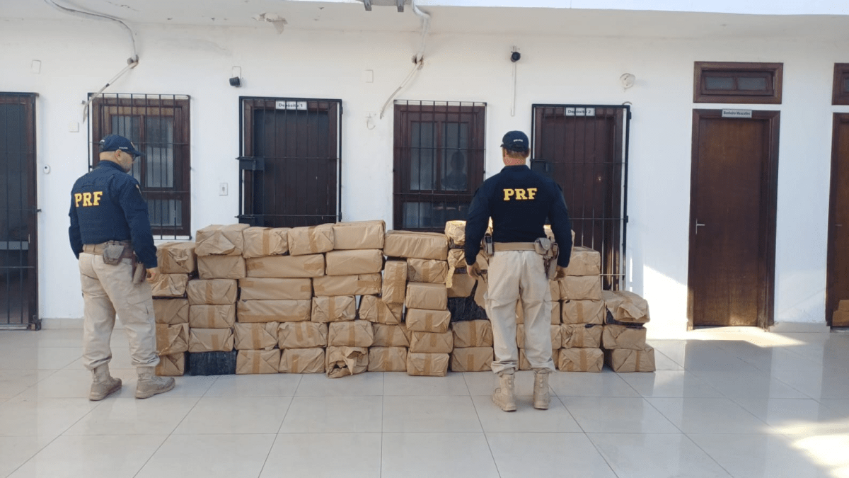 PRF apreende mais de uma tonelada de maconha na Rodovia Dutra, em SP