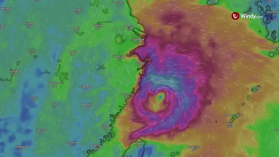 Tufão Dolphin chega à China com ventos de até 162 km/h