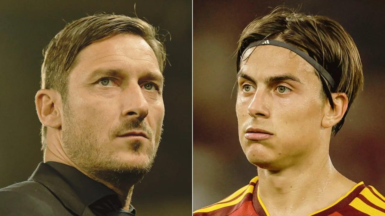 A camisa 10 da Roma poderia ser de Dybala, mas Totti não aceitou: ‘Vocês são todos idiotas’