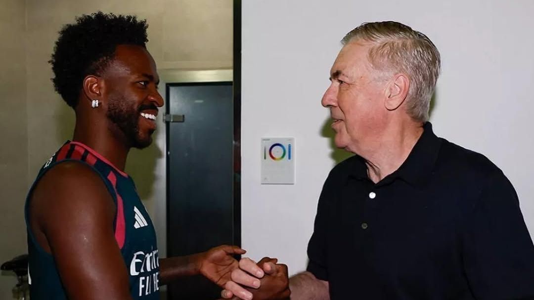 Ancelotti visita o Real Madrid antes de 1ª convocação da Seleção pós-Copa