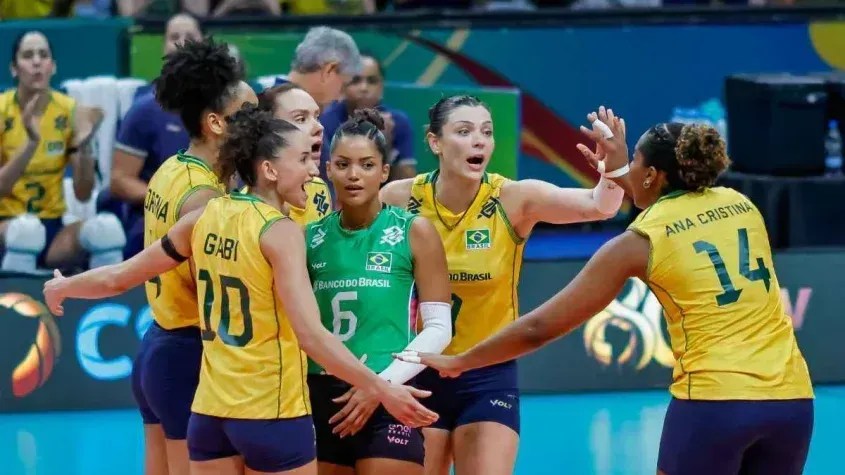 Brasil supera Colômbia e mantém 100% no Sul-Americano Feminino de Vôlei