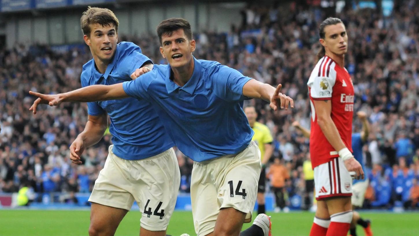 Brighton surpreende Arsenal e complica a vida de Arteta antes da Data Fifa