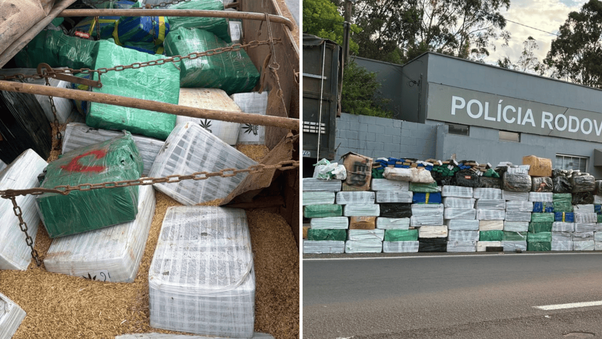 Homem é preso com três toneladas de maconha em carga de aveia em SP