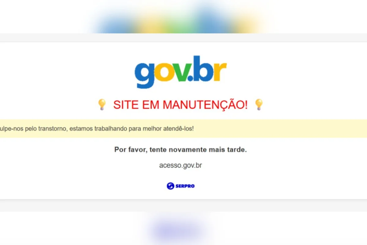 Instabilidade no Gov.br impacta serviços públicos nesta segunda-feira