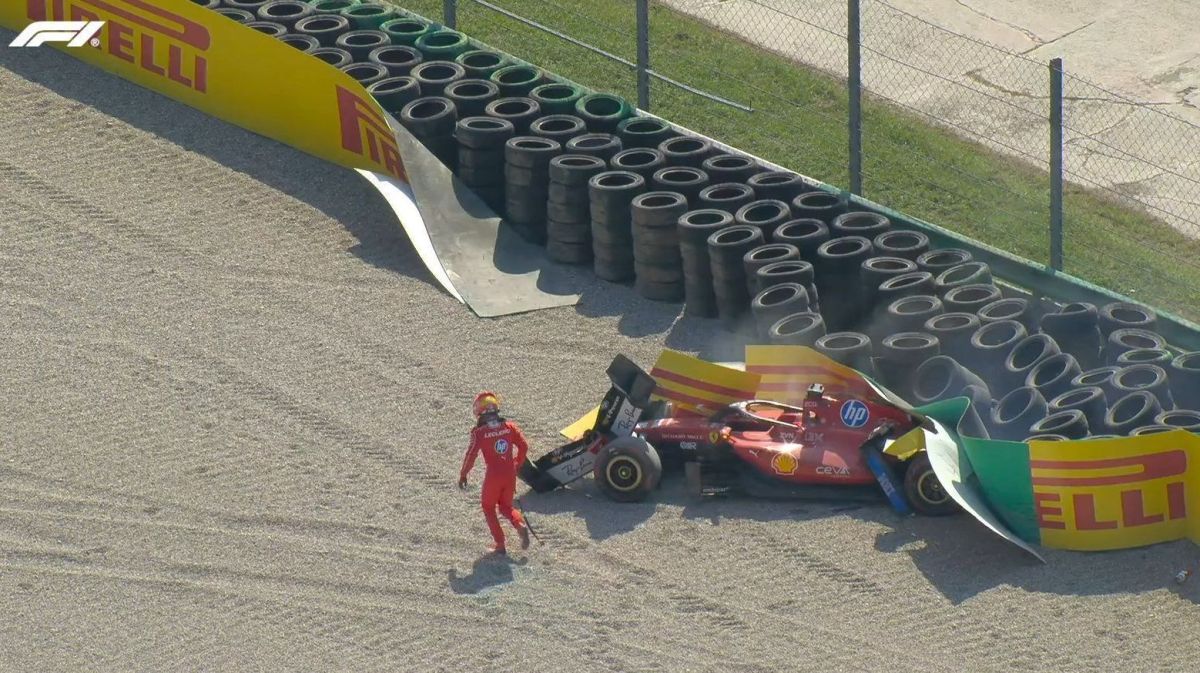 Leclerc admite preocupação com a visão após acidente no GP da Itália