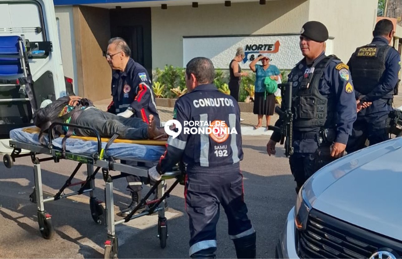 Motociclista fica inconsciente após grave acidente na Avenida Lauro Sodré