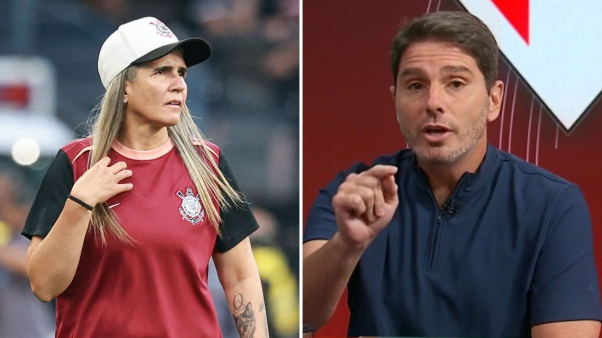 “Nunca pisou no campo”: técnica do Corinthians e apresentador trocam farpas