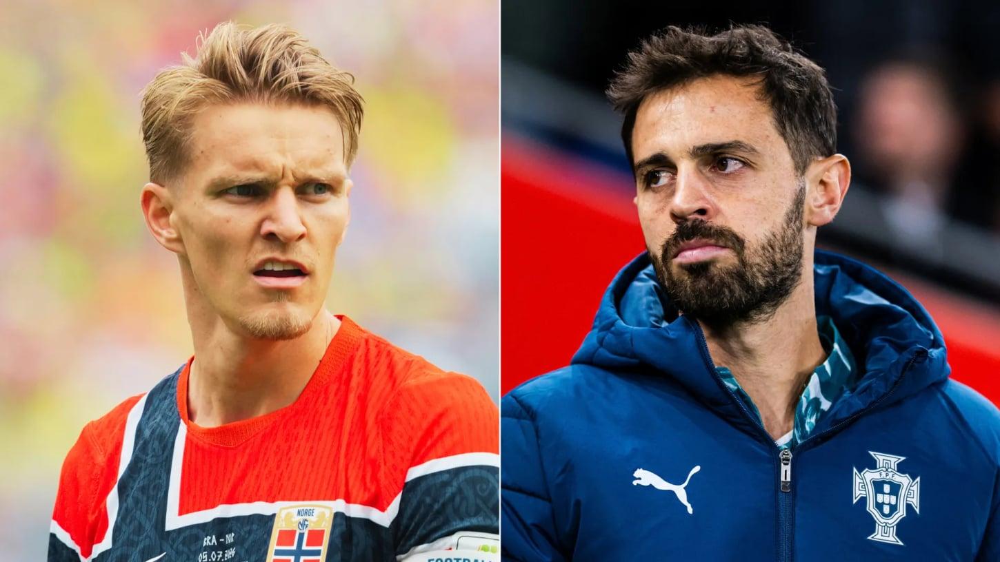Odegaard critica Bernardo Silva e reativa rivalidade entre Arsenal e City