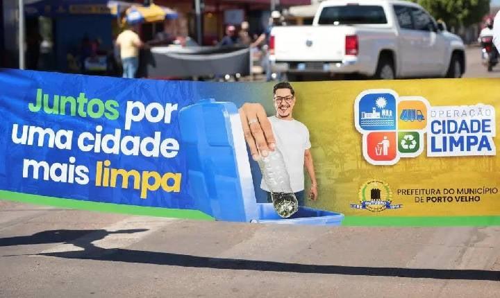 Prefeitura de Porto Velho reforça serviços de limpeza após um ano de atividades