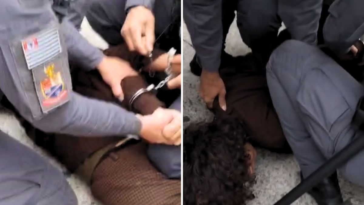 Vídeo: apoiadora do PSOL é imobilizada por PMs durante panfletagem em SP